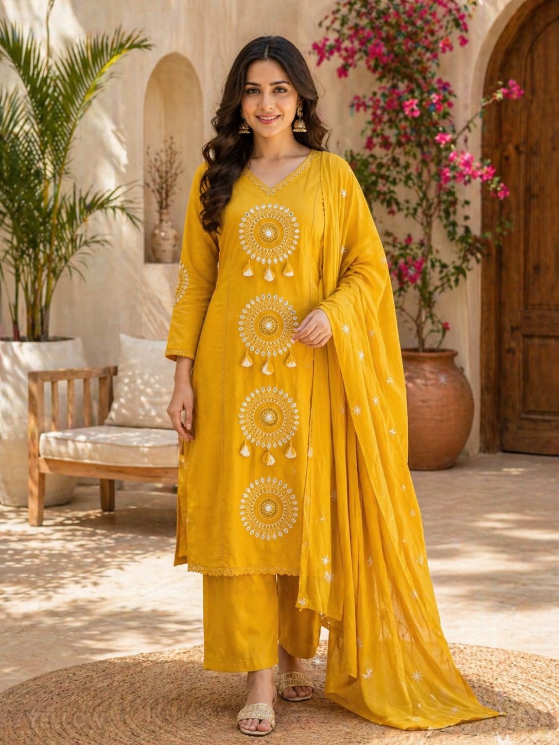 Yellow suit