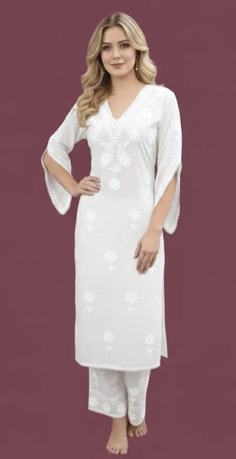 Ethnic chikankari suits