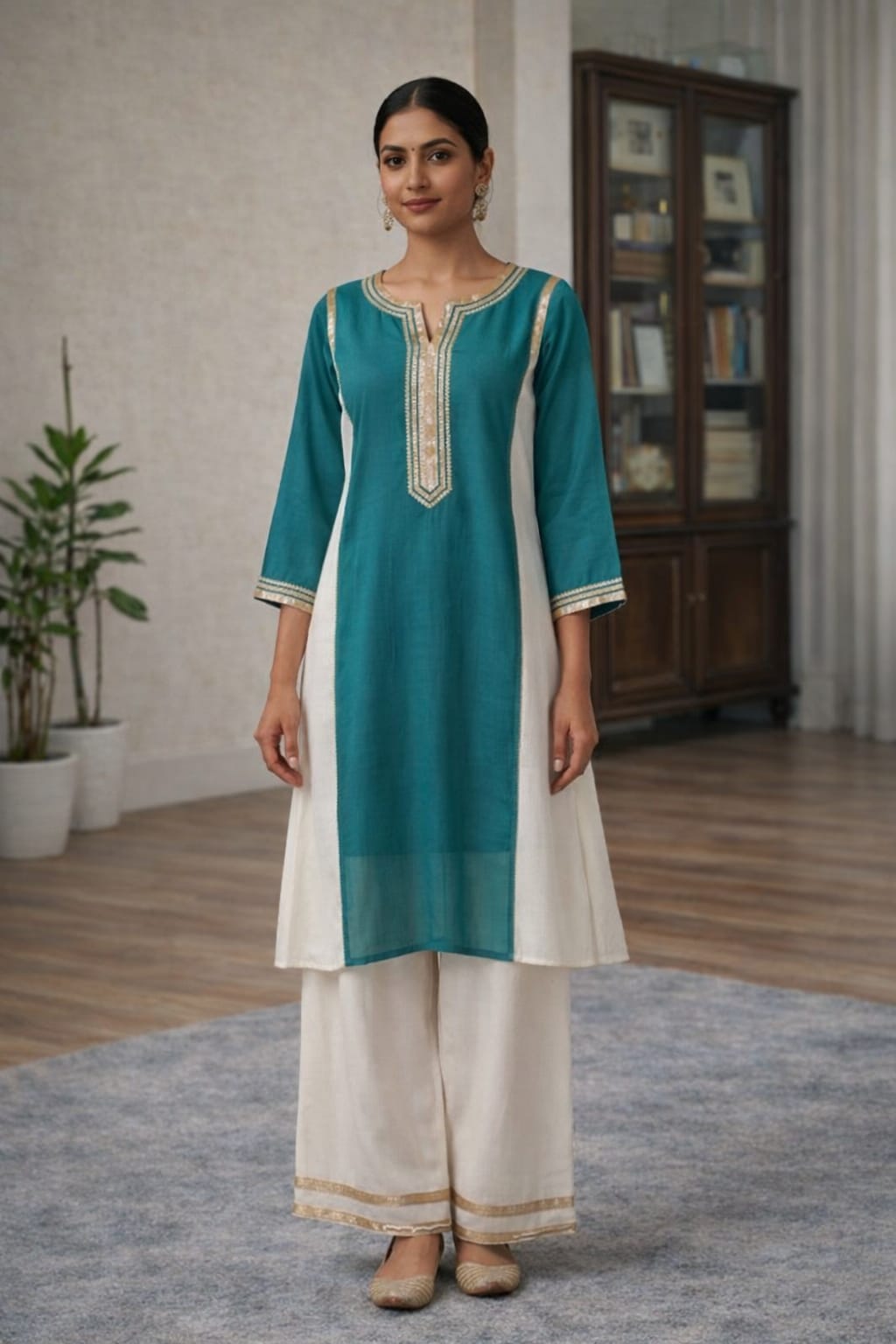 Beautiful mal chanderi suit