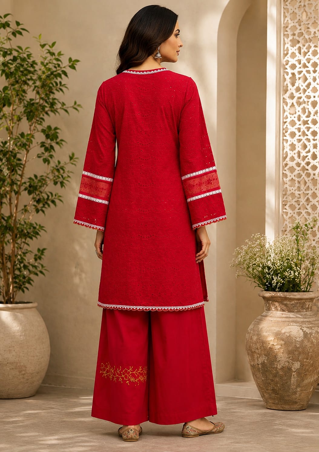 Red coord set