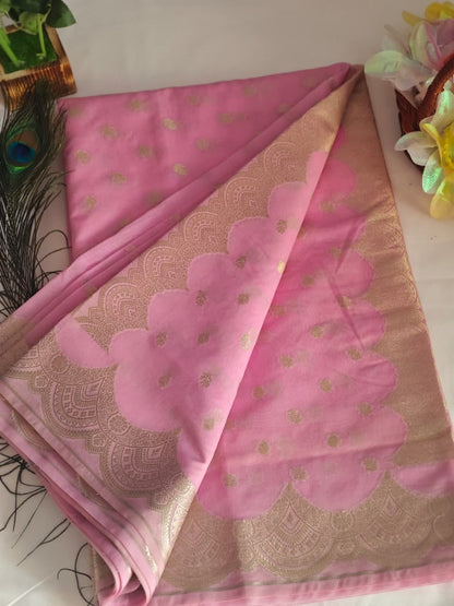 Georgette sculpt booti saree