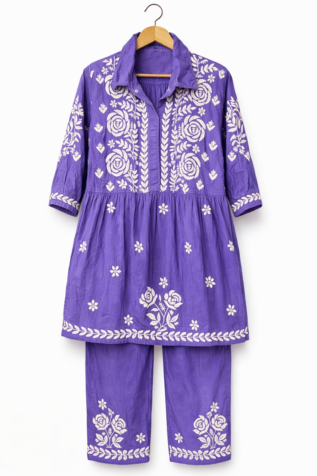 Co ord set Chikankari