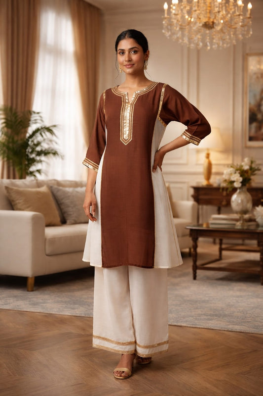 Beautiful mal chanderi suit