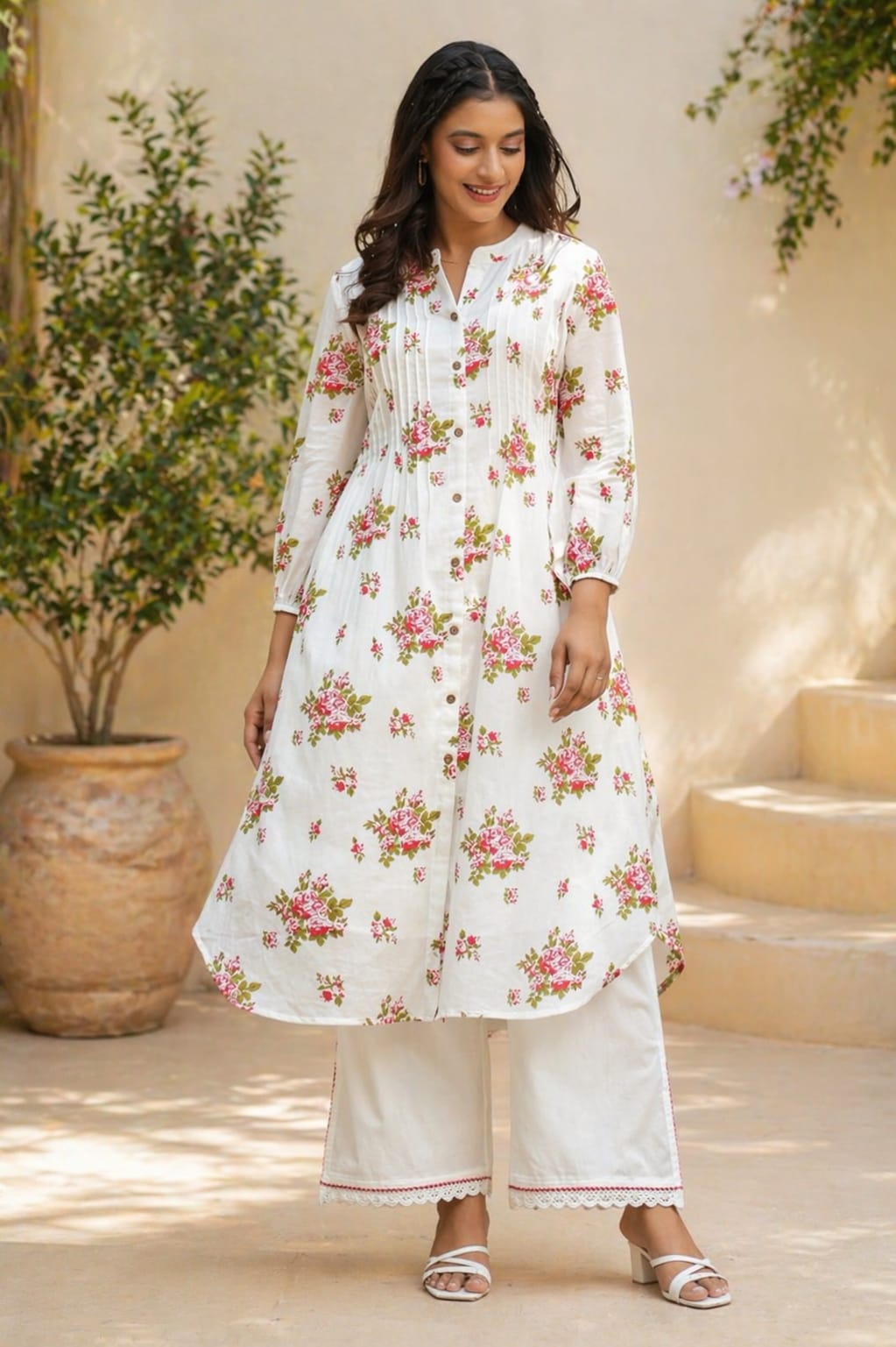 Fresh floral cotton set