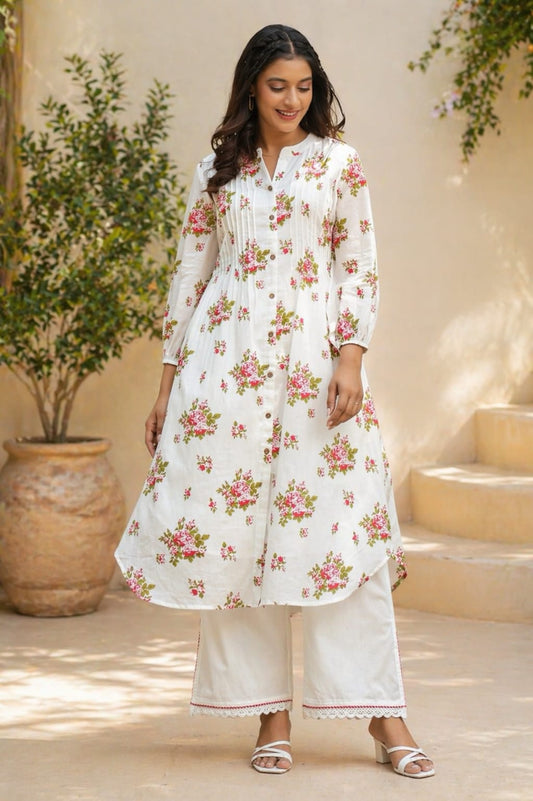 Fresh floral cotton set