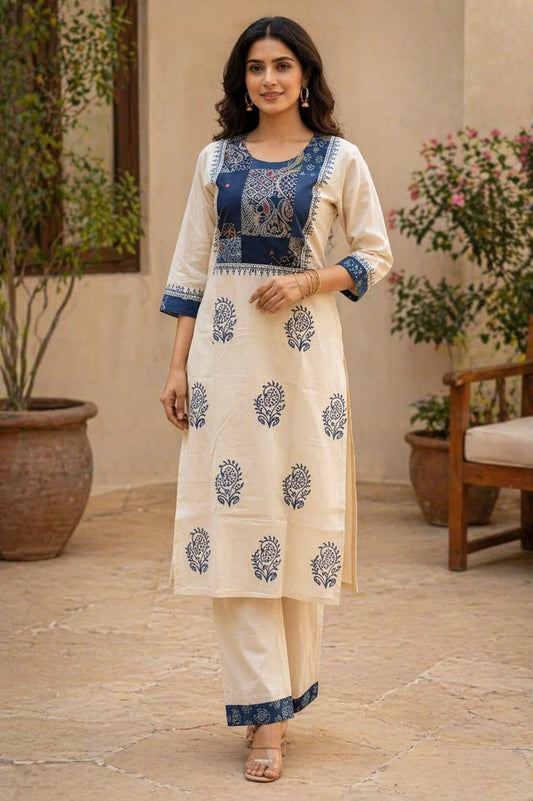 Elegant Ajrakh cotton set