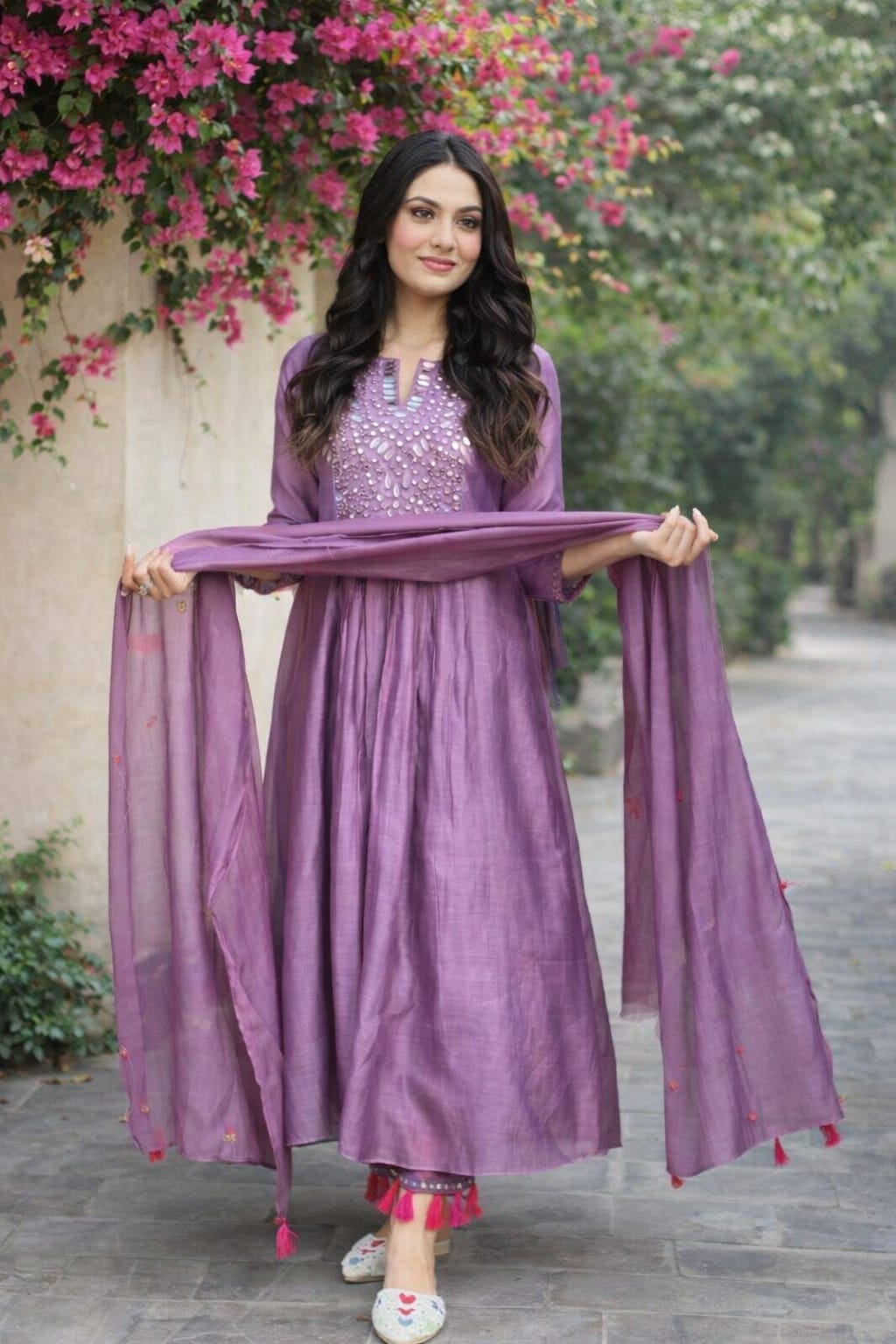 Silk Blend Party Wear Suit