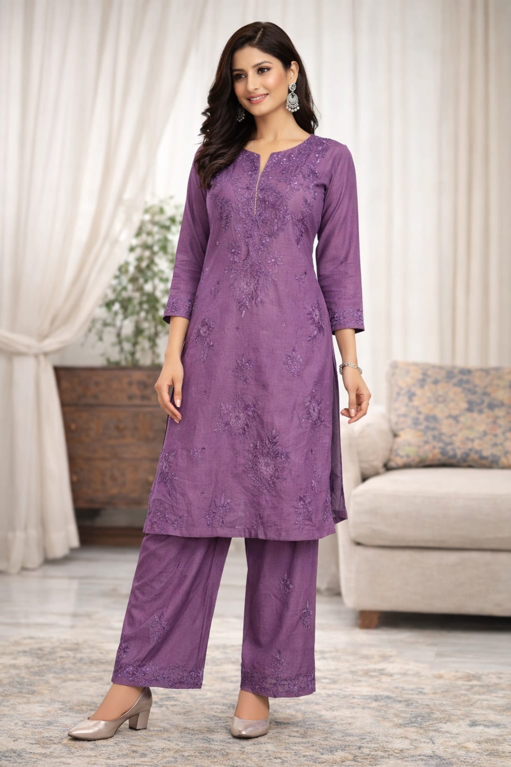 stylish chikan suits