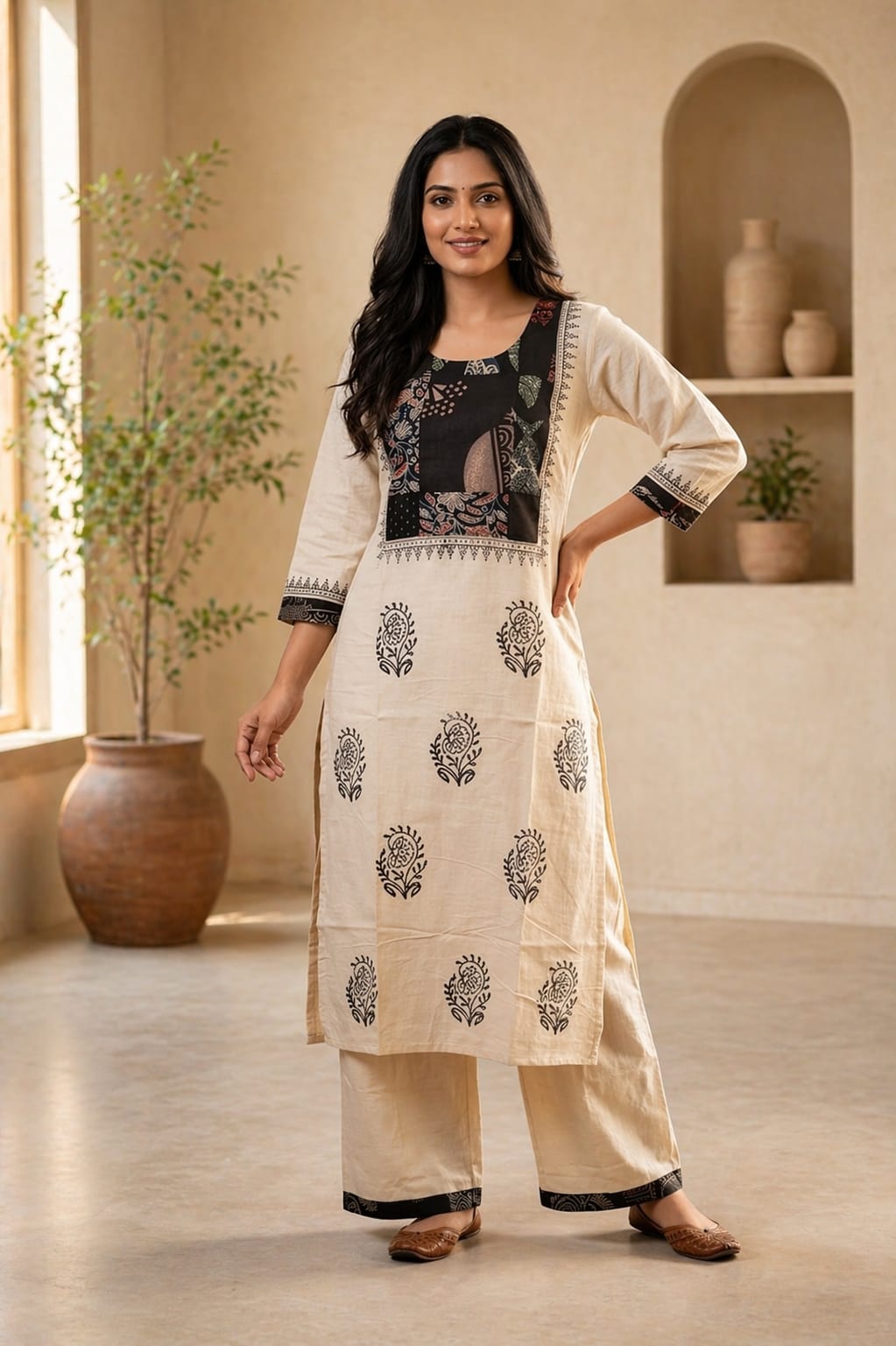 Elegant Ajrakh cotton set